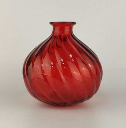 Емкость для интерьера, d=17 см, h=17 см, стекло, цвет красный 6059C021