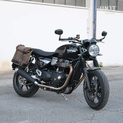Unitgarage Боковая сумка из кожи + правый держатель Triumph Speed Twin 1200
