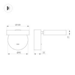 Светильник SP-MILADY-R90-6W Warm3000 (WH, 110 deg, 230V) (Arlight, IP20 Металл, 3 года) 052088
