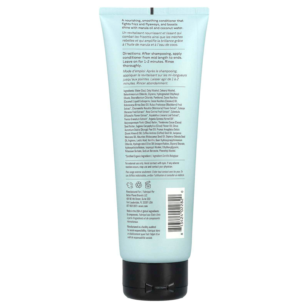 ACURE, Кондиционер Simply Smoothing, масло кокоса и марулы, 236,5 мл (8 жидк. унц.)