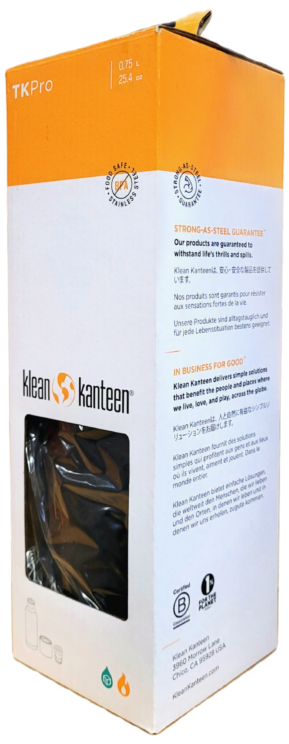 Термос Klean Kanteen Insulated TKPro 25oz (750 мл, в коробке) Black