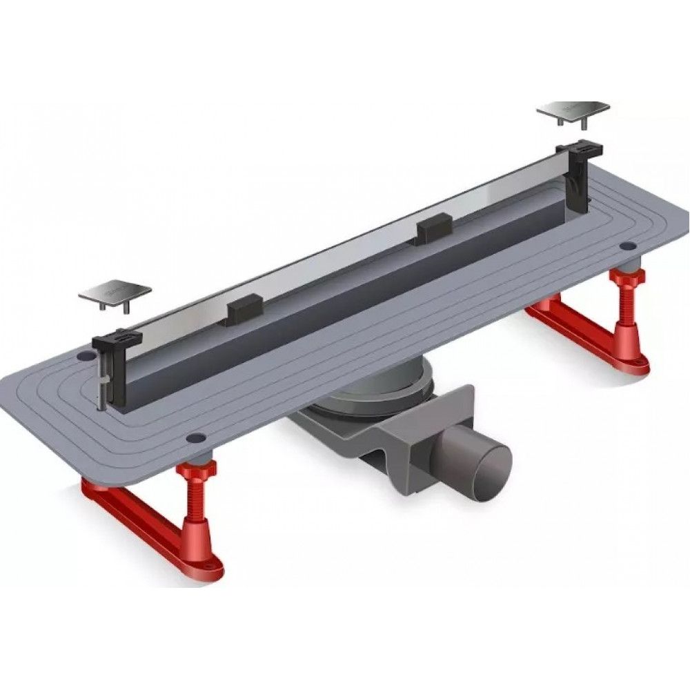 Трап для душа линейный с диз.вставкой 700*70 Evolux Slim ZEISSLER