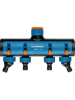 Поливочный распределитель GRINDA PROLine TS-4 четырехканальный, с внутренней резьбой 3/4"-1"