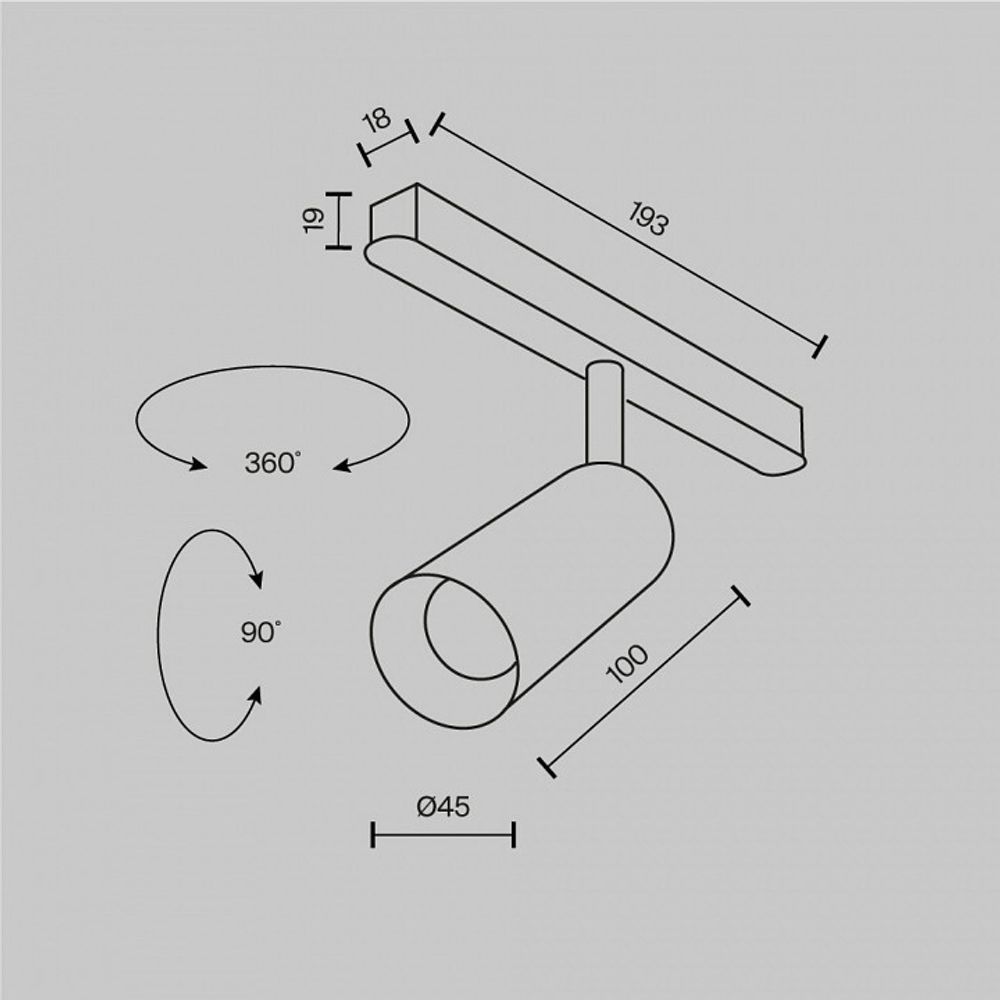 Светильник на штанге Maytoni Focus LED TR032-2-5W4K-M-BW
