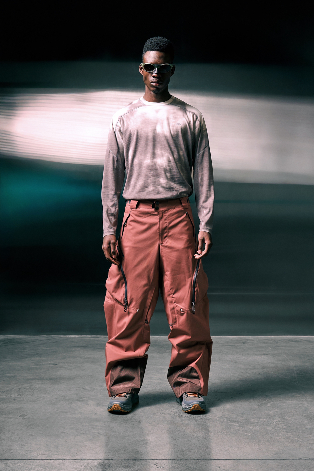 Брюки Nothomme Blue Dermizax RECCO THERMOLITE Ski Pants "Gray Orange Red"