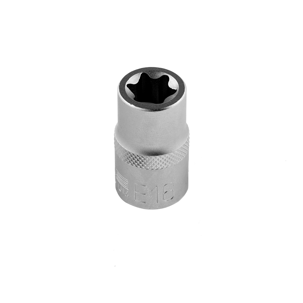 Головка торцевая 1/2, Е16, CrV Stels