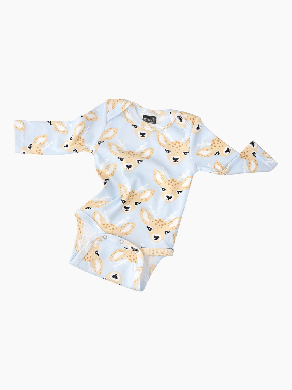 Боди Mjölk Оленята NEW с длинным рукавом
