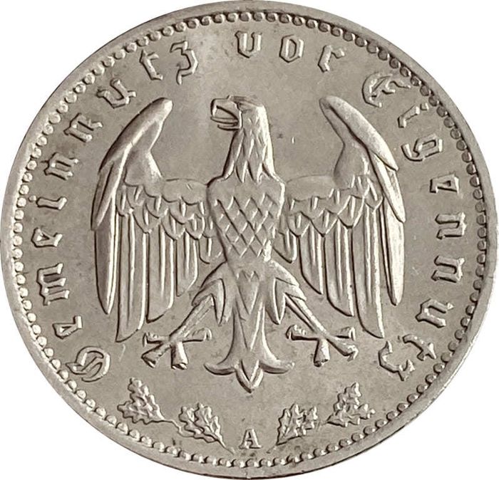 1 рейхсмарка 1934 Германия A (Третий рейх)