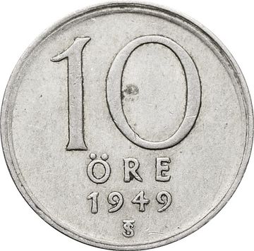 10 эре 1949 Швеция