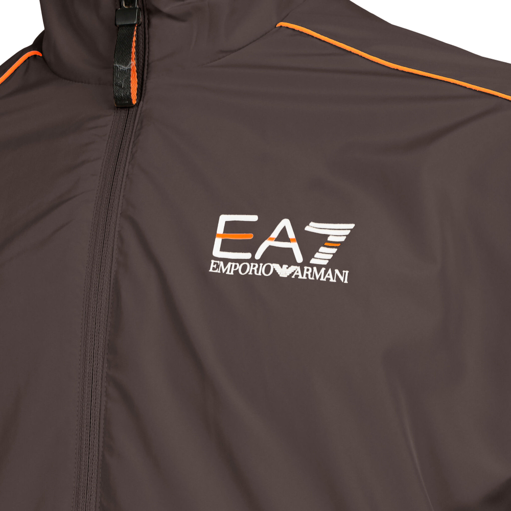 Мужские теннисные Костюмы EA7 Tracksuit Men - Anthracite, Orange