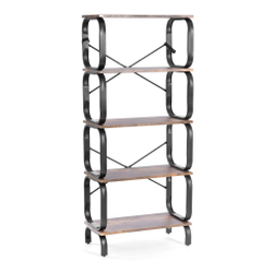 Стеллаж WS-04 60x30x140 см, burnt