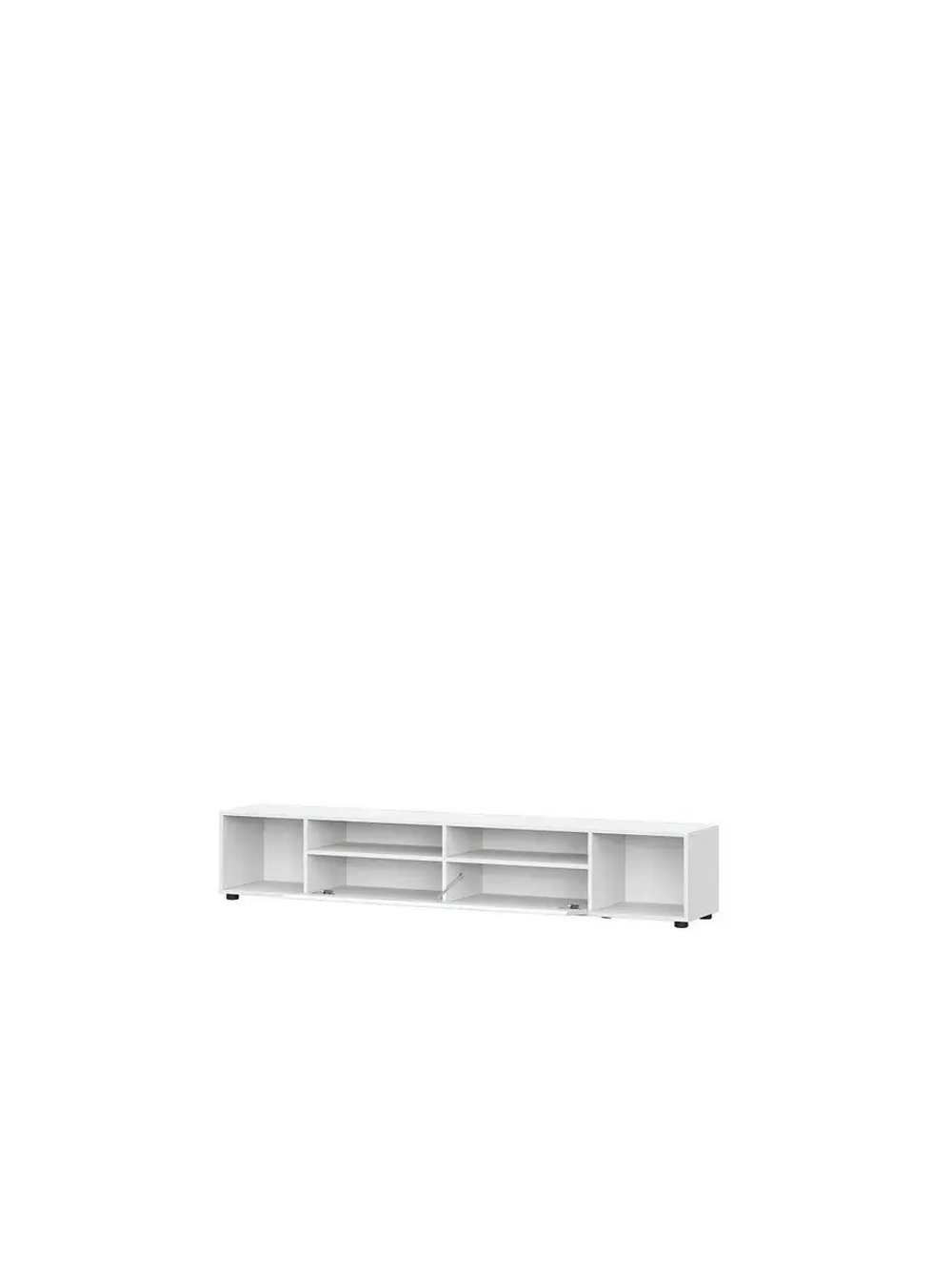 Модульная стенка со шкафом Белый текстурный 260х35х135