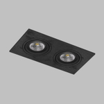 DK3022-BK Встраиваемый светильник, IP 20, 10 Вт, GU5.3, LED, черный, пластик