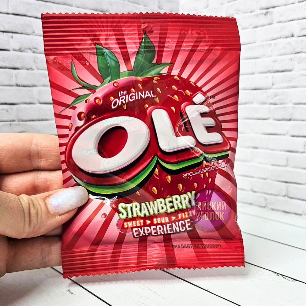 Конфеты леденцовые OLE Клубника 25 гр