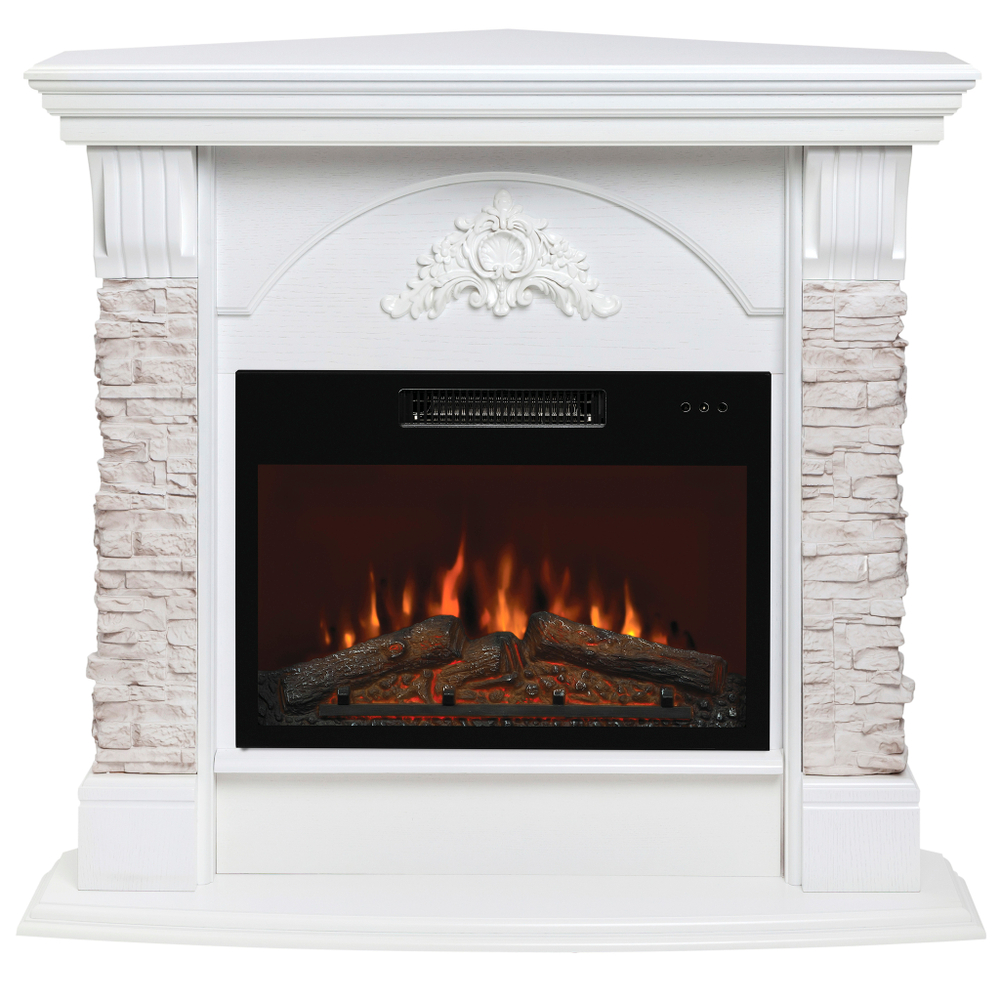 Каминокомплект Real Flame Athena Corner GR с очагом Kendal 24 (угловой)