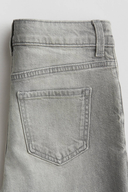 H&M Джинсы Baggy Fit Bootcut, светло-серый