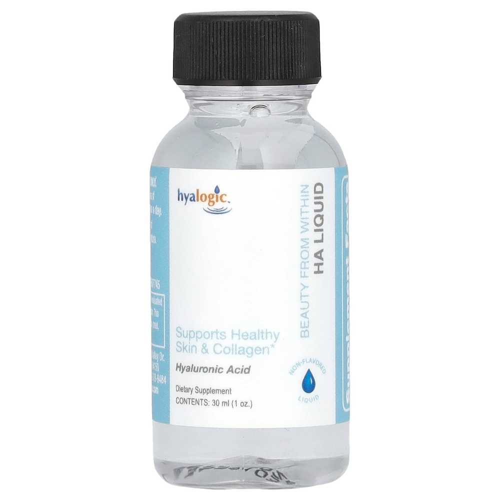 Hyalogic, Beauty From Within, гиалуроновая кислота, жидкий продукт, без добавок, 30 мл (1 унция)