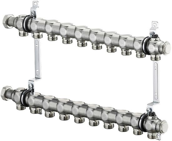 Коллектор Oventrop Multidis SH 1" арт. 1407060 (10 контуров) для радиаторного отопления