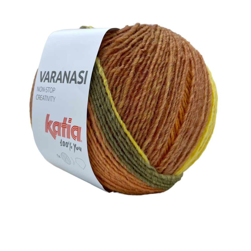 Пряжа Katia Varanasi 52% шерсть, 48% акрил