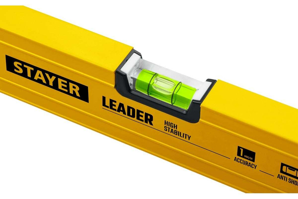 Уровень STAYER Leader 400 мм строительный фрезерованный 3466-040_z01