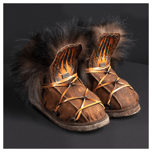 Пимы из меха медведя «Бурый»