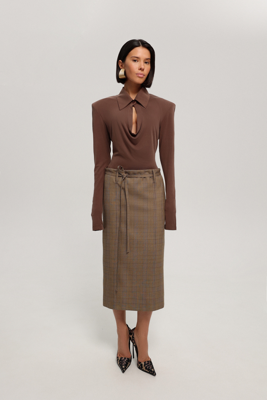 Лонгслив с драпировкой