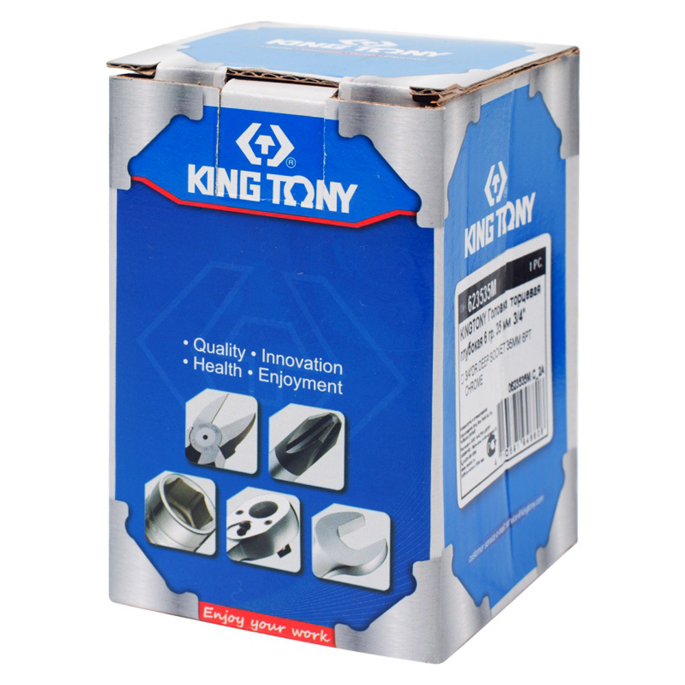 Головка торцевая глубокая шестигранная 3/4&quot;, 35 мм KING TONY 623535M