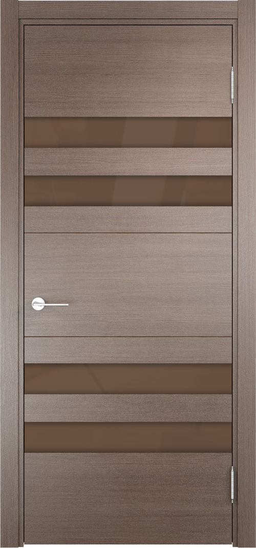 Межкомнатная дверь Турин 10 / Цвет Дуб фремонт вералинга / Стекло "Лакобель" / Двери Верда