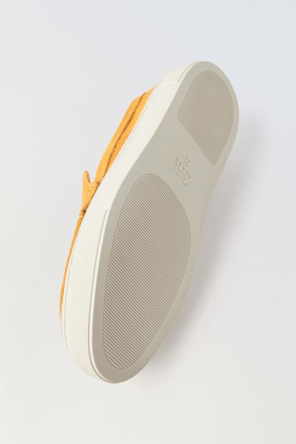 ZARA ЗАМШЕВЫЕ ЛОФЕРЫ, ГОРЧИЧНЫЙ