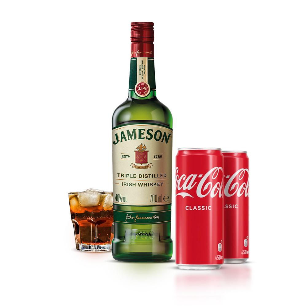 Jameson 0,7 л. + Coca-Cola 2 шт.