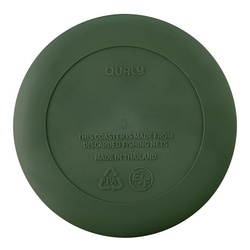 Набор подставок 2шт Qualy World Coaster зеленые