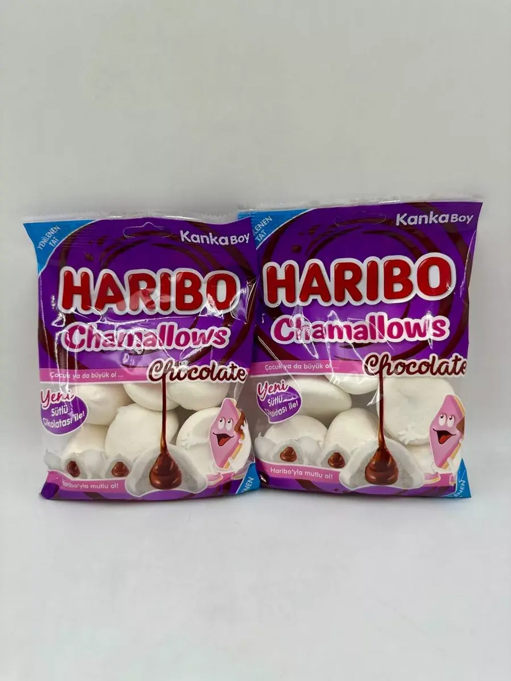 Маршмеллоу Харибо с шоколадом (2уп по 62гр)