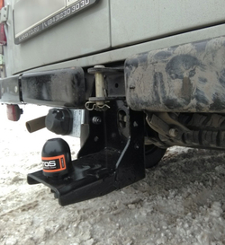 Фаркоп для УАЗ 2206, 3909(452), 3741, 3962, 39625, 3963 Буханка 1985- Тип шара: E. Нагрузки: 800/50 кг, UAZ-03