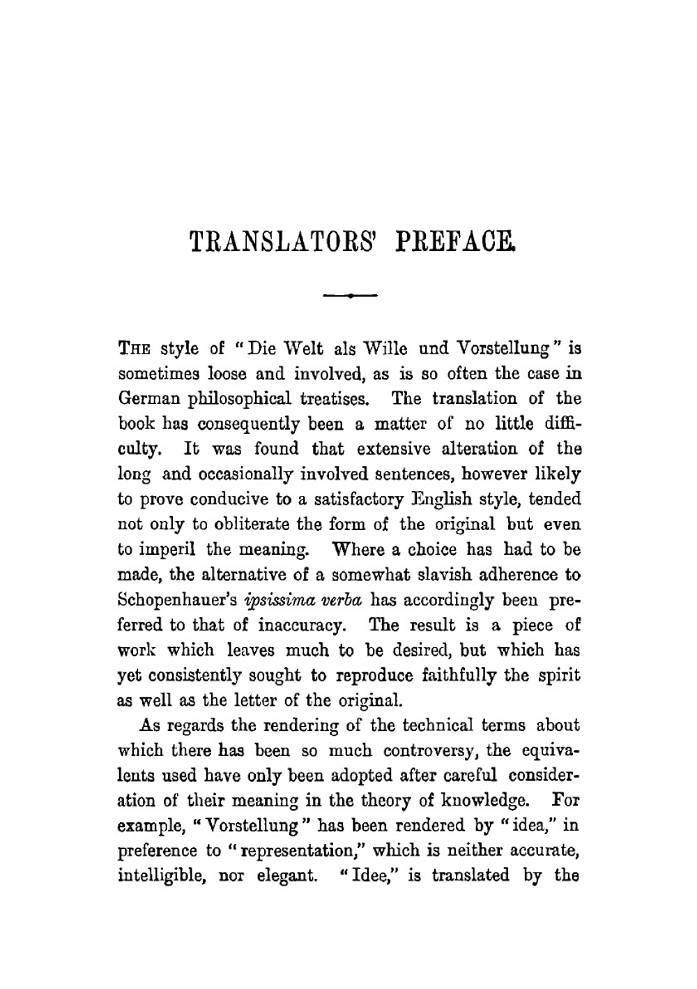 The world as will and idea. Vol. 1 | Артур Шопенгауэр