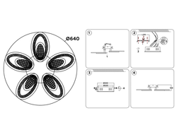 Ambrella Потолочный светодиодный светильник с пультом Original FA423
