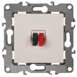 Розетка ЭРА Серия 12 12-3111-02 аудио IP20 цвет слоновая кость