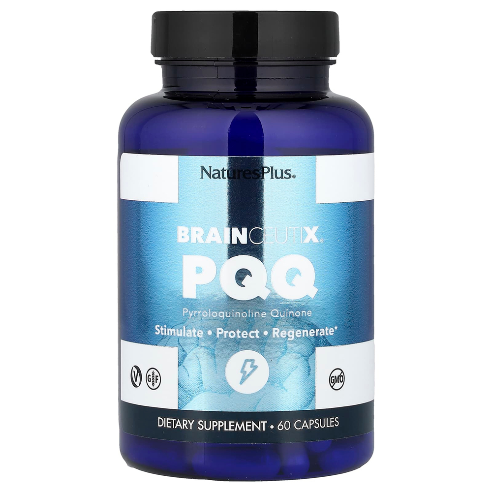 NaturesPlus, BrainCeutix® PQQ, 20 мг, 60 капсул