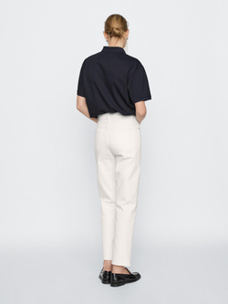 Massimo Dutti Джинсы прямого кроя со средней посадкой, Натуральный, кремовый