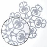 Украшение для окон и стекла ЗОЛОТАЯ СКАЗКА "Серебристые снежинки 4", 30х38 см, ПВХ, 591194