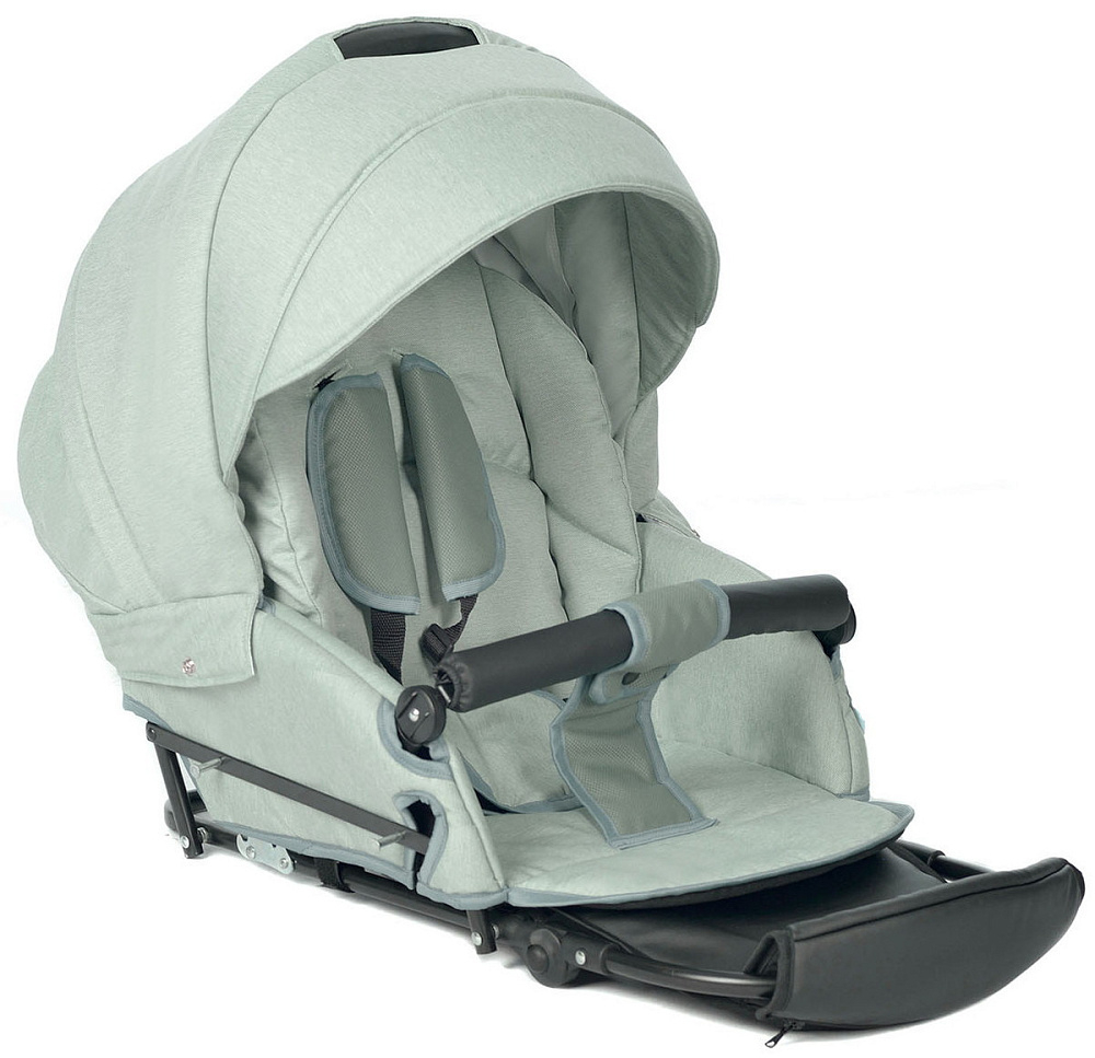Детская коляска Indigo Barbara 21 Classic 3 в 1 с автокреслом Avionaut Cosmo Ba02 шалфей