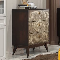 Комод Маки с 3 ящиками Каштан