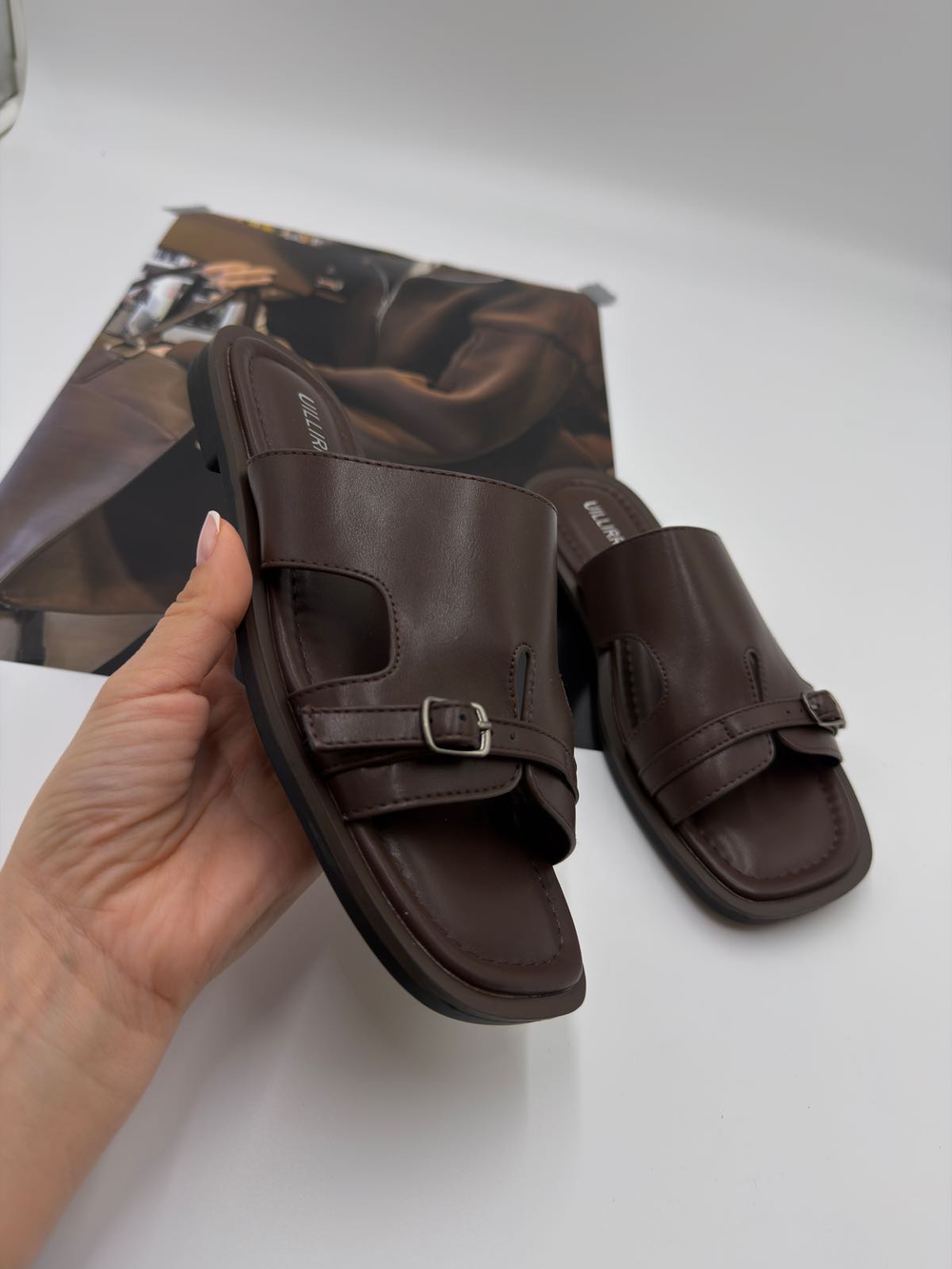 Босоножки женские эко-кожа арт. FEY 495-5 цвет "коричневый"