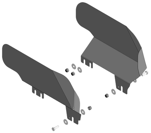 Защита стальная 2 мм двигателя (боковые щитки) для КАМАЗ Компас 5 Motodor.27718