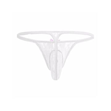 Мужские трусы стринги белые Romeo Rossi RR1033-1