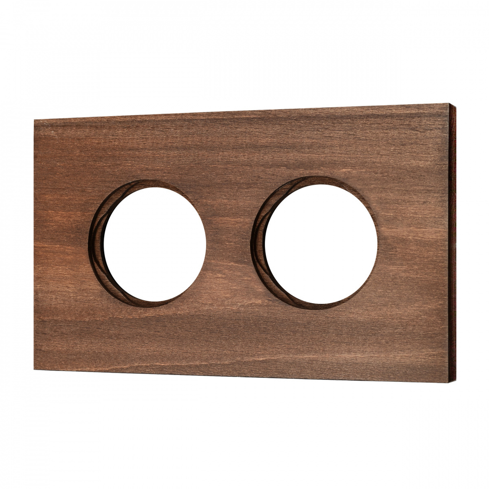 Рамка 2-х постовая, скрытый монтаж, Шедель Форест, дерево, цвет винтаж BF7-620-18