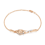 Браслет «Загадочность» из комбинированного золота c натуральными топазами white Артикул: 05-0760-00-201-1111