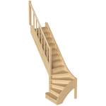 Лестница на второй этаж ЛС-07м/3 Левая с подступенками