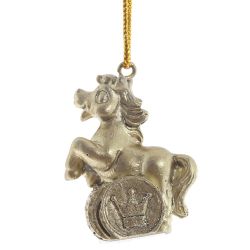 GAEM Фигурка декоративная подвесная "Лошадка", L3 W1,5 H4 см, 3в.