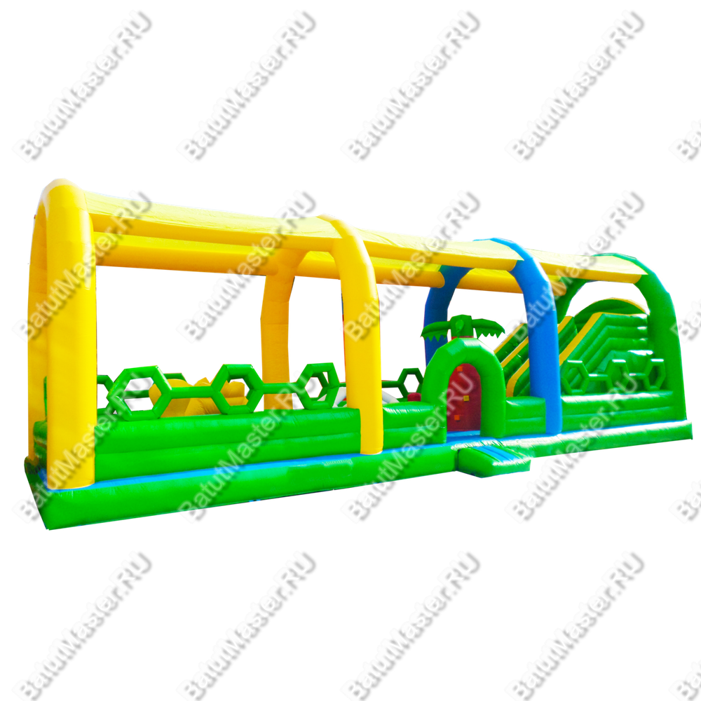 Надувной батут "Весёлая плантация" 12*5*6 м