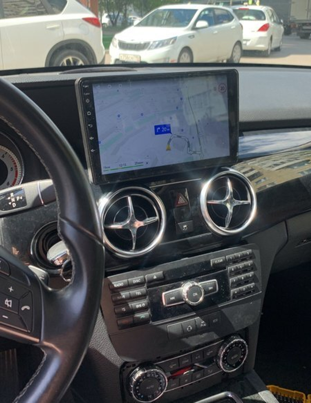 Магнитола Mercedes-Benz GLK X204 2012-2015 NTG 4.5 - FarCar BM9-9590 монитор 9" QLED на Android 13, TS10, 4Гб+32Гб, CarPlay, 4G SIM-слот